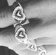 Etched Heart Signet Ring Silver