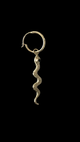 Onyx Snake Sleeper Earring Gold