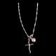 Cross ~ Pearl Drop Necklace